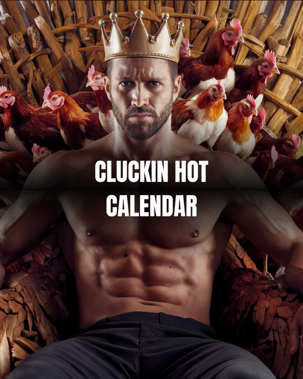 Cluckin’ Hot 2026 Calendar – Sexy Hunks & Chickens (Funny Non-Nude Wall Calendar)