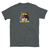 Dark grey gay shirt featuring a bear graphic and the text 'BEAR BAIT', perfect for pride apparel.