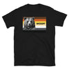 Bear Flag Gay Daddy Bear T-Shirt | Cub Pride Tee | LGBT Bear Shirt featuring a bear graphic and 'WOOF!' text.