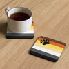 Bear Pride Flag Coaster with mug, perfect gay gift for bear pride LGBTQ.