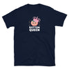 Funny gay shirt featuring a cute "Bottom Queen" design with a crown.