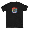 Black gay pride shirt with rainbow graphic and Connecticut text.