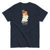 Cute Gay Bear Pride Flag Colors for Gay Bear Cubs T-Shirt with stacked bear graphics.