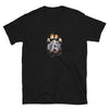Cute Gay Bear Pride Shirt - Bear Paw Flag Colors for Gay Bear Cub Shirt design on black tee.