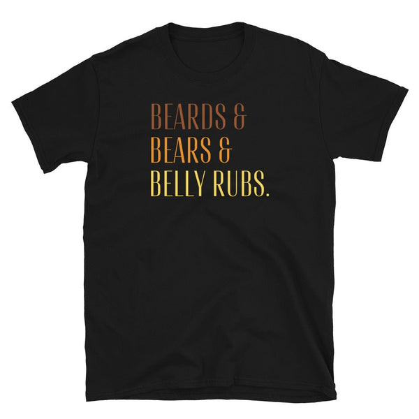 Cute Gay Bear Tshirt, Beards Bears Belly Rubs Tee Shirt | Gay Bear Shirt | Bear Community Tee - Gift for Cub.