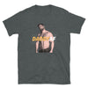 Daddy AF Gay Bear T-Shirt featuring a muscular model in a grey tee.