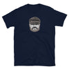 Daddy Leather Gay T-Shirt featuring a bear graphic on a navy background.