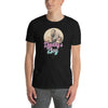 Daddy's Boy Gay Bear T-Shirt | Men Embrace Design | LGBT Pride Tee worn by a model in black.