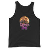 Black tank top featuring a graphic of two men, Daddy’s Boy Tank Top - Daddy & Son.