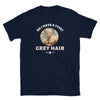 Do I Have a Type? Grey Hair Gay Daddy Bear T-Shirt in navy, featuring a humorous design.