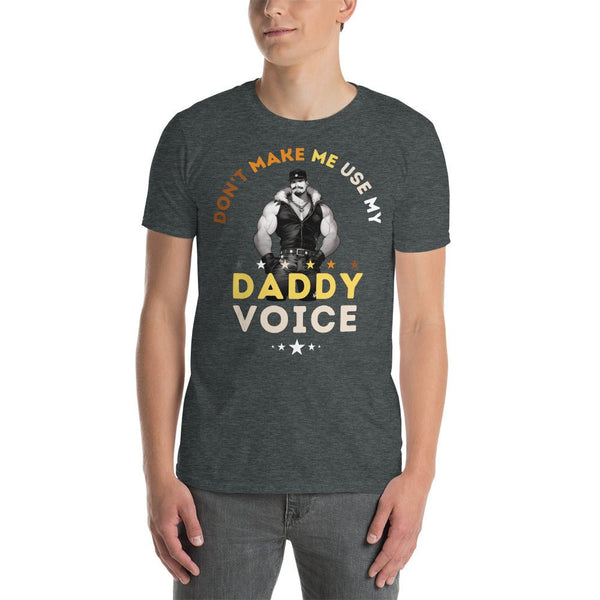 Dom Dilf Funny Gay Shirt featuring a muscular man design, perfect for gay pride apparel.