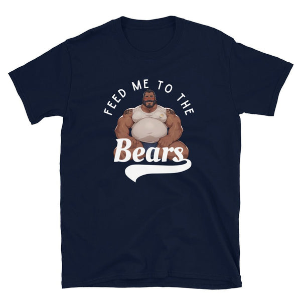 Gay Bear Illustration - Gay pride shirt featuring a muscular man and text design.