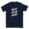 Navy blue gay shirt with humorous text, LGBTQ pride design, funny gay gift.