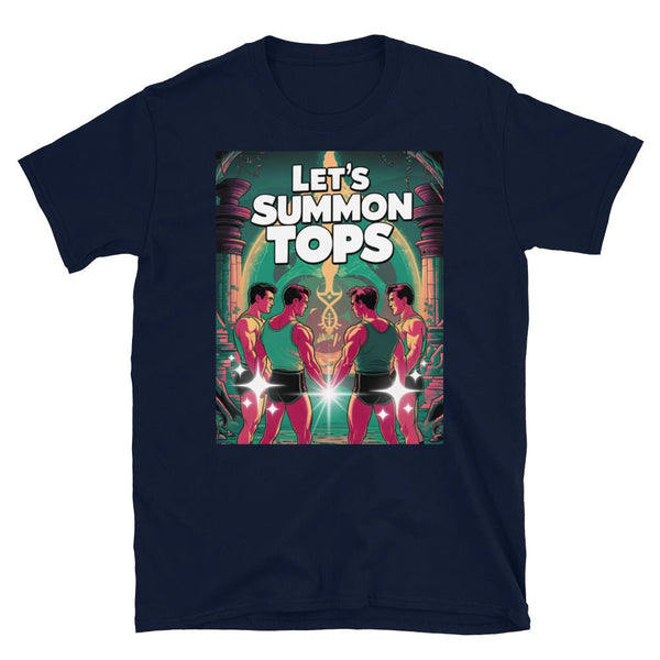 Funny Gay Tops & Bottom T-Shirt featuring playful graphic design with colorful men