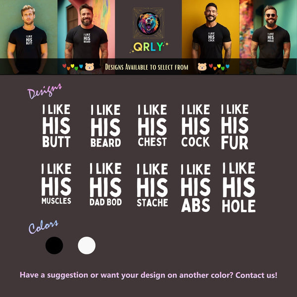 Funny LGBTQ+ Couple Shirts - Boyfriend & Husband Matching Shirts designs in various colors and styles.