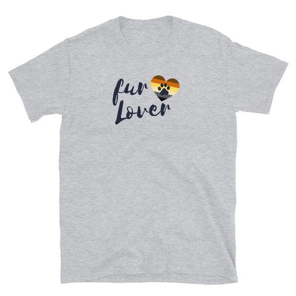 Fur Lover - Gay Bear Pride - Bears Gay Bear Tshirt Gay Pride design on a grey shirt.