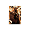 Gay Art: JACK, Gay Print, Gay Muscle Bear Art, muscular man illustration with geometric patterns.