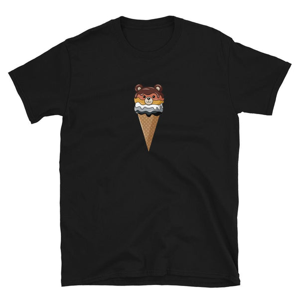 Cute Ice Cream Bear Pride Shirt featuring a bear in an ice cream cone design.