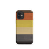 Gay Bear Pride Flag Wooden Texture Print iPhone® Clear Case with colorful stripes