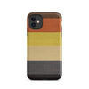 Gay Bear Pride Flag Wooden Texture Print iPhone® Clear Case showcasing colorful stripes.