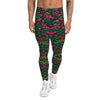Colorful geometric pattern leggings for men, perfect for Gay Bear Pride Leggings - Men's Leggings Pants, LGBTQ Yoga Leggings for Men Men's Jeggings Meggings.