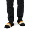 Men's Gay Bear Pride Slippers with colorful stripes, perfect for Pride events and summer wear.