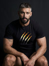 Gay Bear T-Shirt, Bear Pride Flag Colours Shirt, Teddy Bear, Gay Furry, Gay Bear Shirt, Woof | Scruff | Furry | Gay Gift for Boyfriend worn by muscular man.