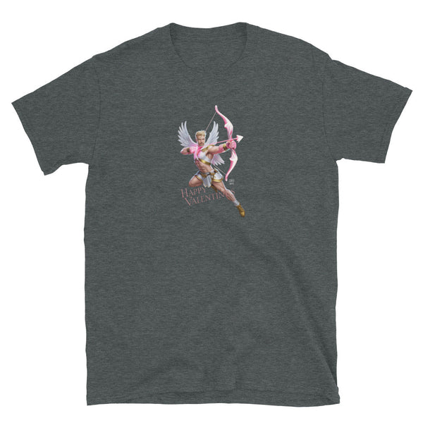 Gay Cupid Valentines Unisex T-Shirt - Gay Queer Tee Halloween Shirt design with Cupid graphic.