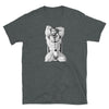 Gay Daddy Bear shirt featuring a muscular man design on a dark grey tee.