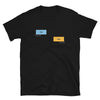 Gay Grindr Hookup Dialogue Shirt - Hey featuring text message design on a black t-shirt.