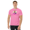 Gay Men's Gay Bear & Cubs - Hairy Men - Bearbie Shirt - Ken Shirt in pink on model.