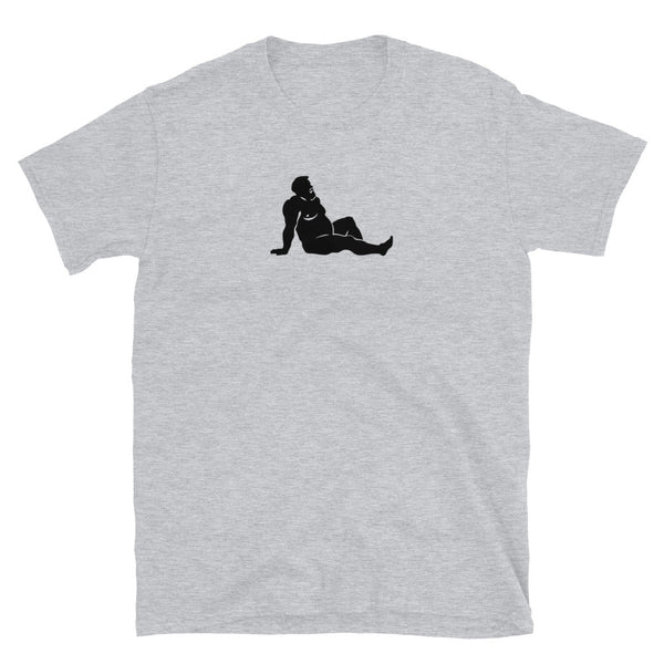 Gay Older Daddy Shirt - Gay Bear Shirt - Pride Outfit - Gay LGBTQ design on a sport grey t-shirt.