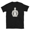 Gay Pride Shirt - Daddy BearLGBT Pride Rainbow For Gay Bear Shirt with bear graphic on black fabric.