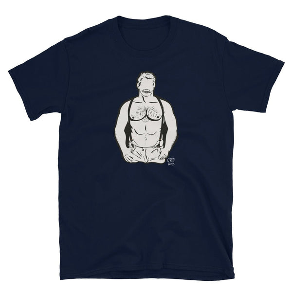 Gay Pride Shirt - Daddy BearLGBT Pride Rainbow For Gay Bear Shirt featuring a muscular man design.