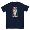 Gay The Pray Away Shirt featuring a colorful Jesus graphic in rainbow colors.