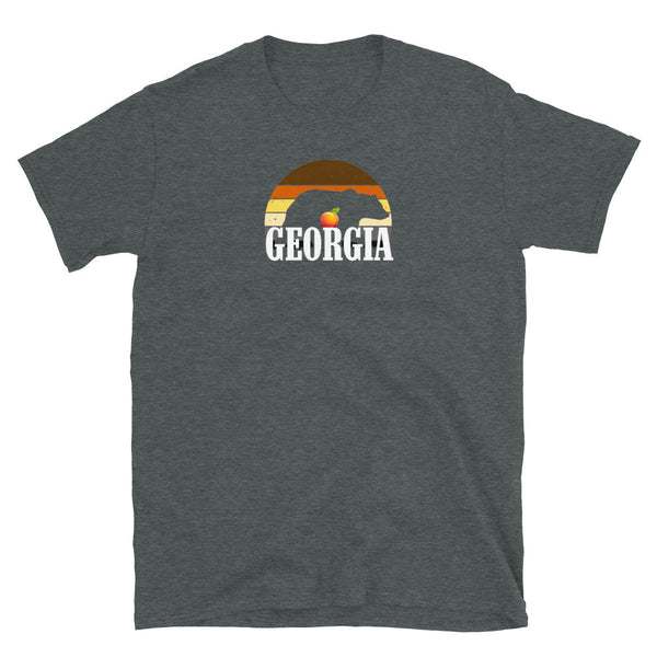 Georgia DC LGBTQ Rainbow Gay Daddy Bear Pride shirt, dark heather color, bear graphic.