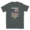 Dark Heather gay shirt featuring bear graphic and patriotic theme, I Choose The Bear - Team Bear - Make America Bearable.