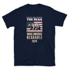 Navy gay shirt featuring bear design and American flag, I Choose The Bear - Team Bear - Make America Bearable.
