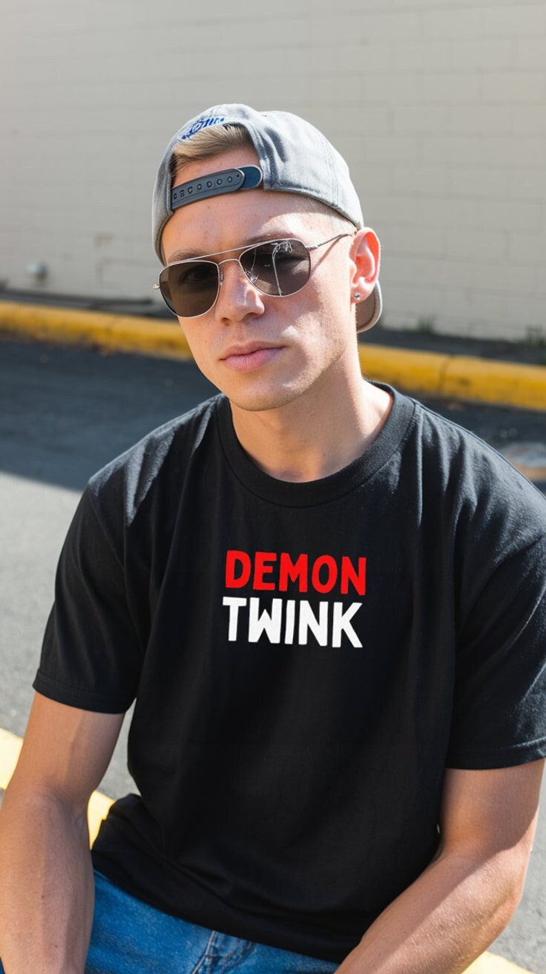 Demon Twink Funny Gay Pride Tee, Soft Unisex T-Shirt, LGBTQ Chaser T-Shirt