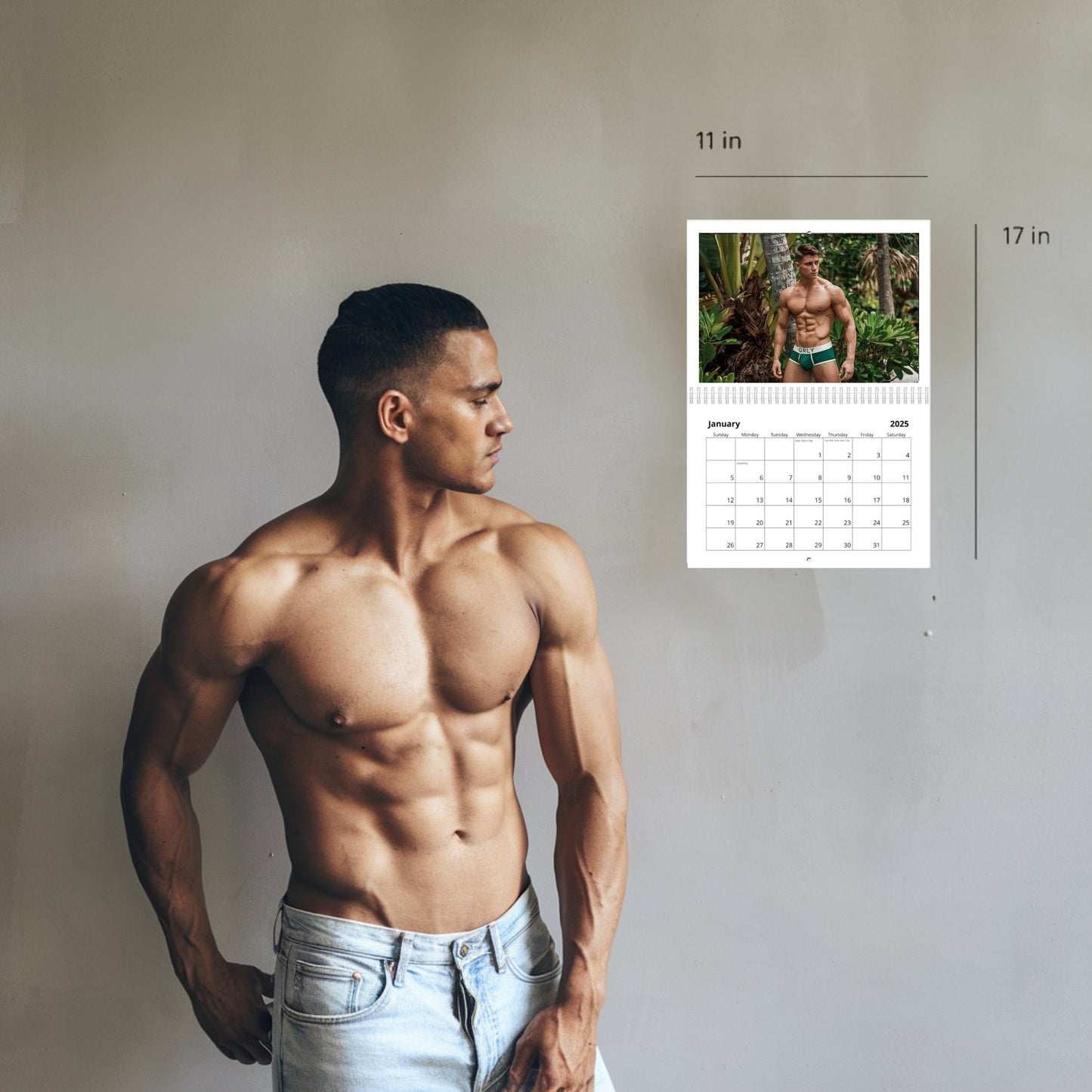 Pine Peak Playboys 2025 Calendar – Sexy Muscular Hunks Wall Calendar | Gay Gift & LGBTQ+ Favorite