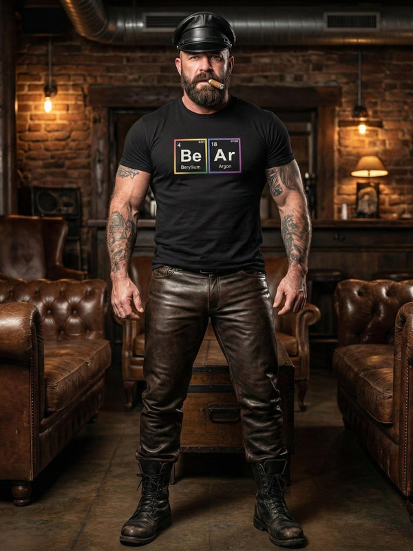 Bear Periodic Table Gay Bear LGBT Pride Rainbow For Gay Bear T-Shirt