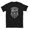 Leather Bear Pride T-Shirt featuring bear graphic and leather cap design, perfect gay gift.