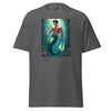 LGBTQ Merpride - Male Merman Asian Mermaid Shirt featuring a muscular merman graphic on a grey tee.
