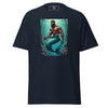Navy shirt featuring a male merman graphic, part of LGBTQ Merpride - Male Merman - Damien Mermaid Shirt.