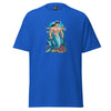LGBTQ Merpride - Male Merman - Handsome Mermaid Shirt in blue with graphic design.