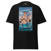 LGBTQ Merpride - Male Merman - Leather Twink Jock Mermaid Shirt featuring a muscular merman in water.