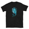 Merdaddy Shirt Gift for Dad Merman Mermaid Lover Mermaid Dad Birthday Merdad, black shirt with vibrant mermaid graphic.