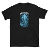 Merdaddy Shirt Gift for Daddy Merman Lover Mermaid Daddy Merdad on black t-shirt with ocean graphics.