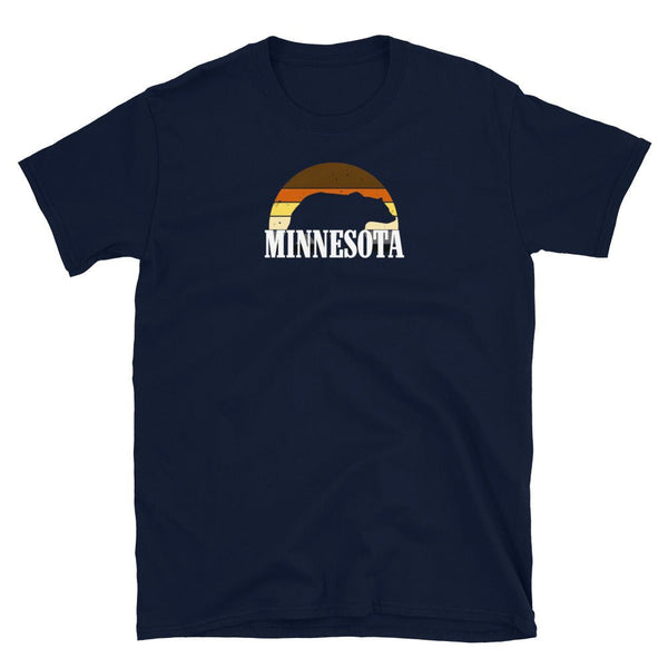 Minnesota LGBTQ Rainbow Gay Daddy Bear Pride shirt featuring colorful graphic design.