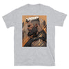 Muscle Gay Bear 04 Geometric Abstract Art Shirt showcasing a graphic design of a bearded man.
